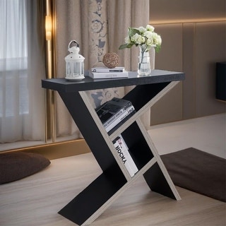 Modern Abstract Console with Shelves - Bed Bath & Beyond - 39115041