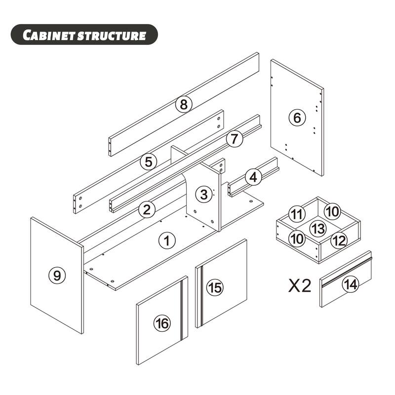 GDFStudio - Luxury 35.4" Floating Wall-Mounted Sintered Stone Bathroom Vanity with Ceramic Sink & Soft-Close Drawers - 35.5"