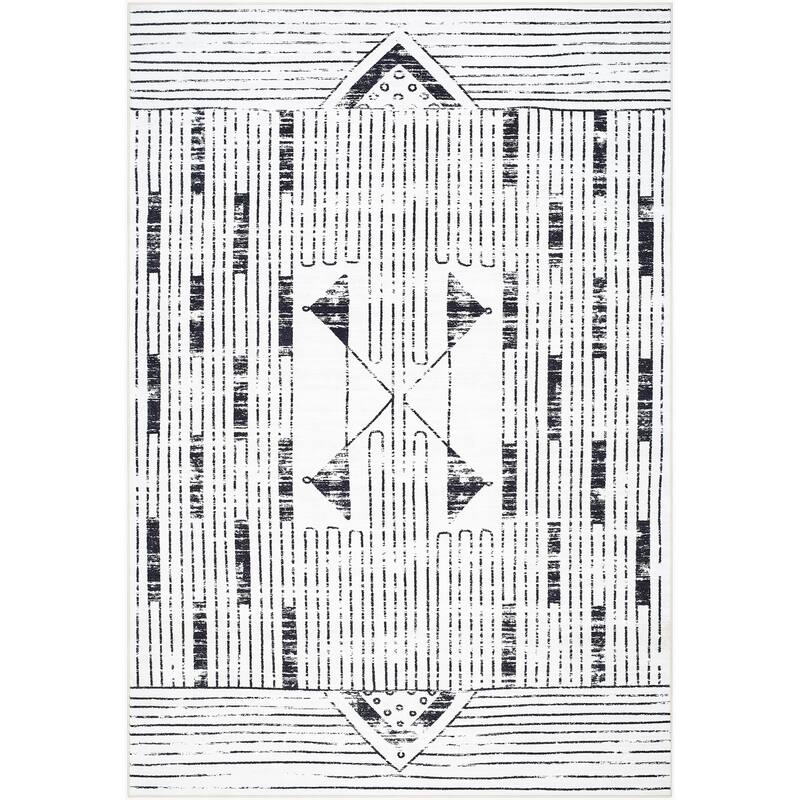 Livabliss Bohemian & Eclectic Lavable Tribal Washable Area Rug