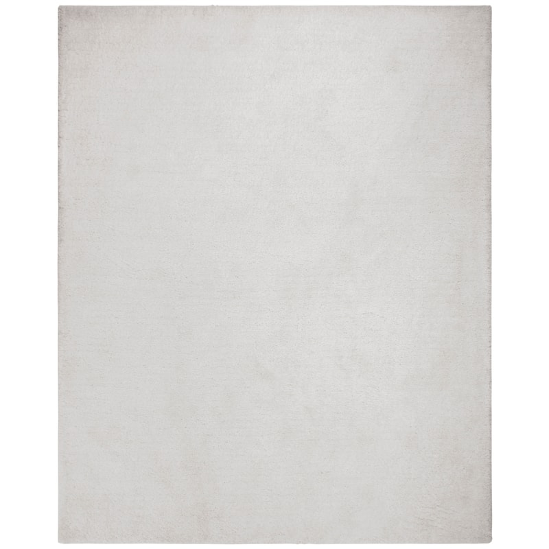 SAFAVIEH Handmade Ultimate Shag Martika Solid Polyester Rug