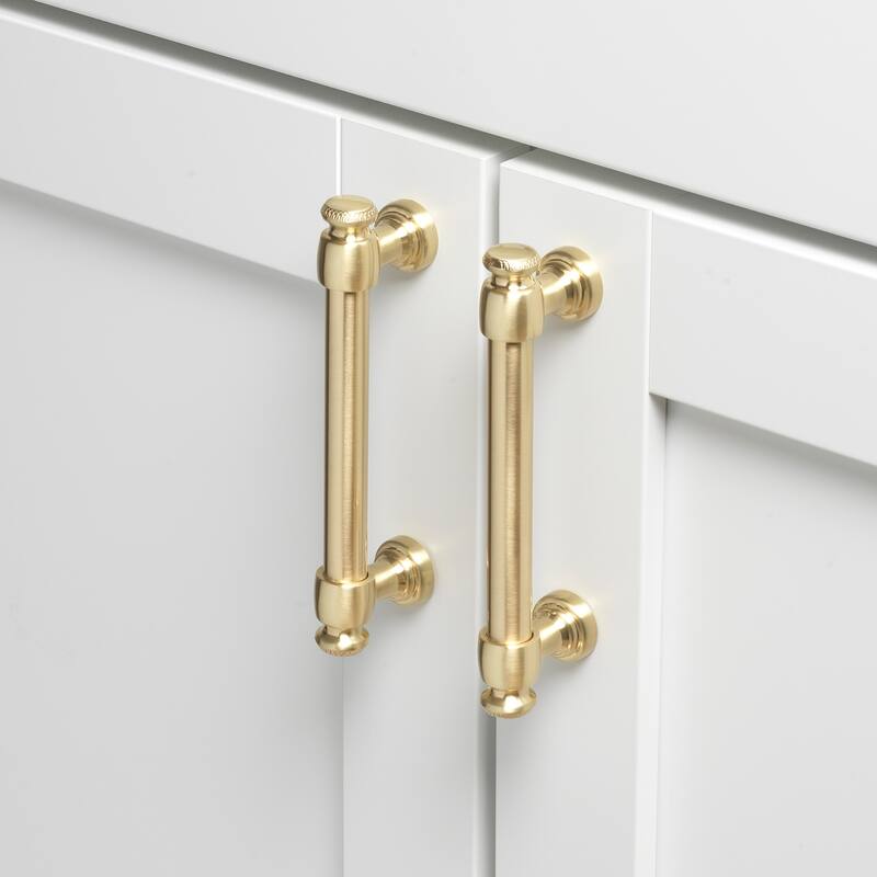 3-3/4 Inch Center to Center Classic Euro Bar Pull Cabinet Hardware Handle - 4361-96-CHPG