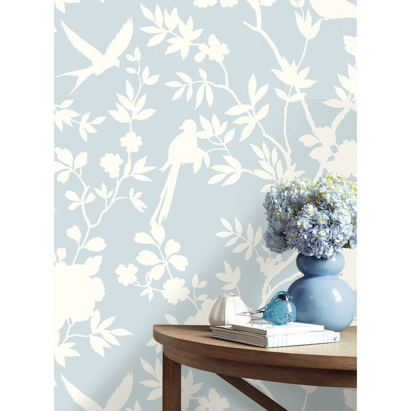 Luxe Haven Mono Toile Peel and Stick Wallpaper