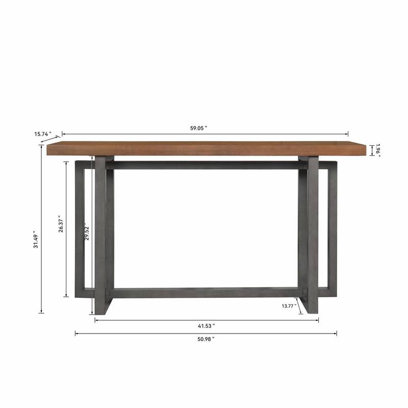 59" Narrow Console Table