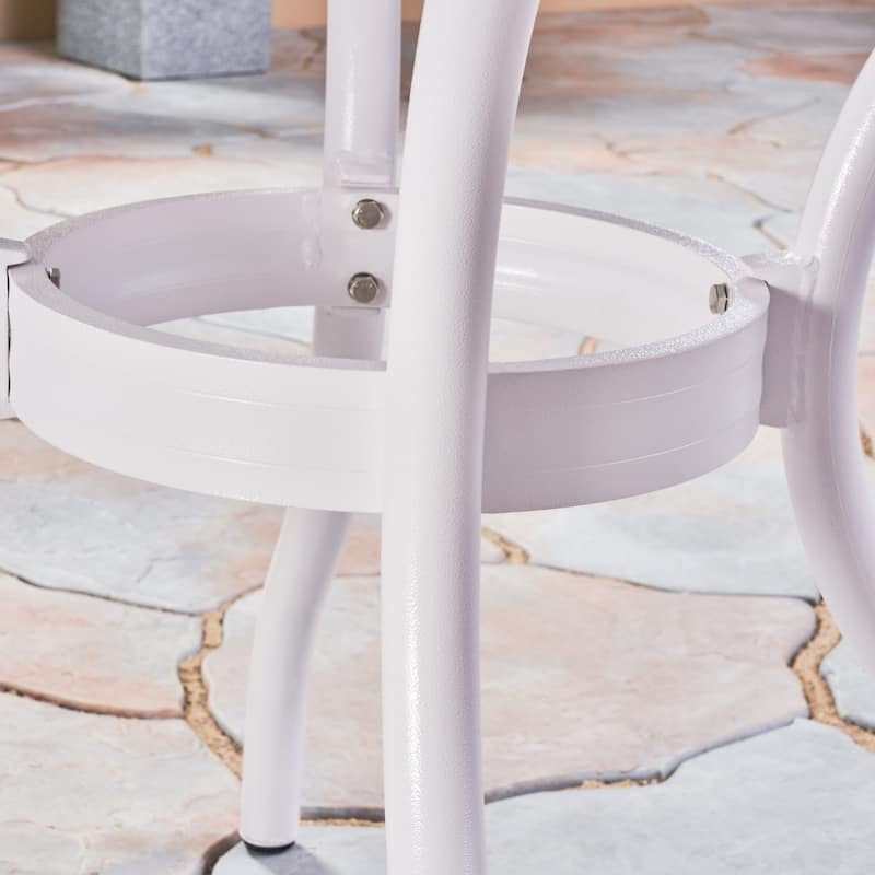 Phoenix Traditional Outdoor 4 Seater Round Cast Aluminum Dining Set by Christopher Knight Home