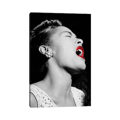 iCanvas "Billie Holiday Color Pop" by Unknown Artist Canvas Print