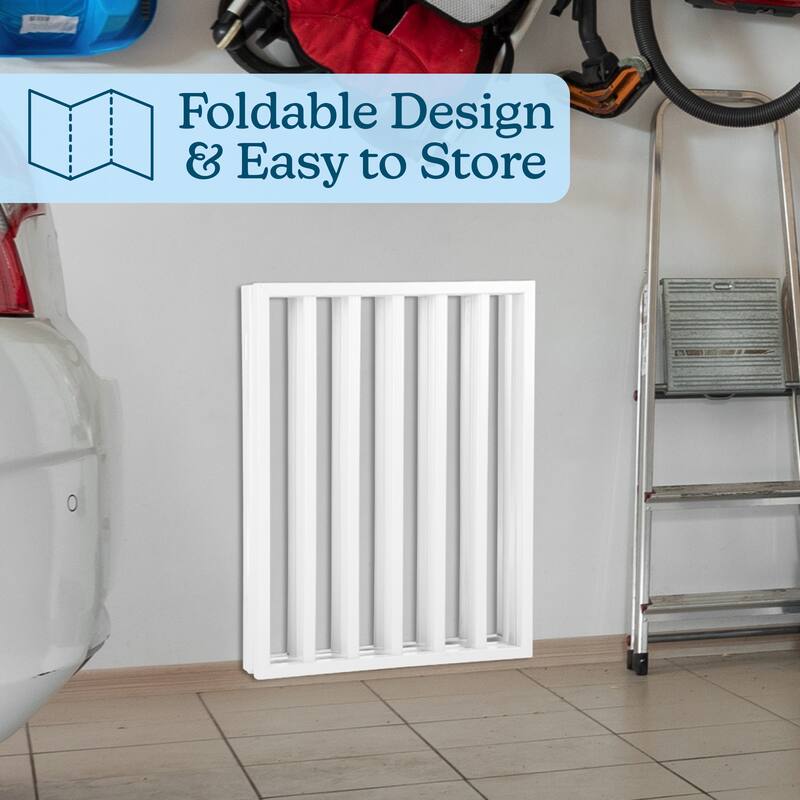 3-Panel Indoor Foldable Dog Gate - 54x24-Inch Wood Freestanding Pet Fence