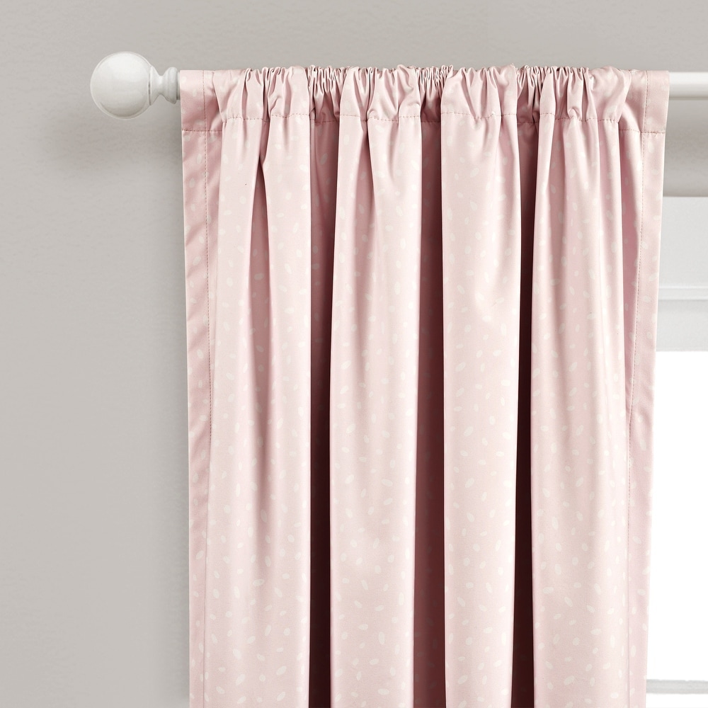 Pink deals nursery curtains