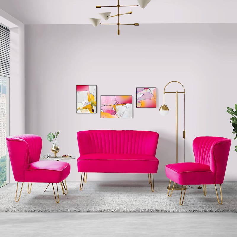Barto 45" 3 Piece Living Room Set by HULALA HOME