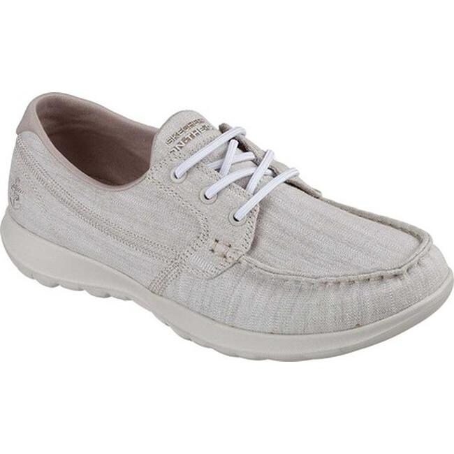 Skechers Women's GOwalk Lite Isla Boat Shoe Taupe Skechers Women's GOwalk Lite Isla Boat Shoe Taupe