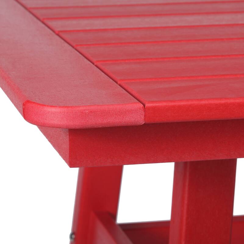 Laguna Hdpe All Weather Outdoor Patio 30" Square Bar Table