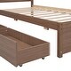 preview thumbnail 4 of 7, Twin Size Platform Bed with 2 Drawers, Wooden Twin Bed Frame with Headboard and Solid Wood Slats Support for Kids,Teen,Adult