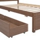 preview thumbnail 20 of 23, Twin Size Wooden Platform Bed Frame with Storage Drawers & Headboard