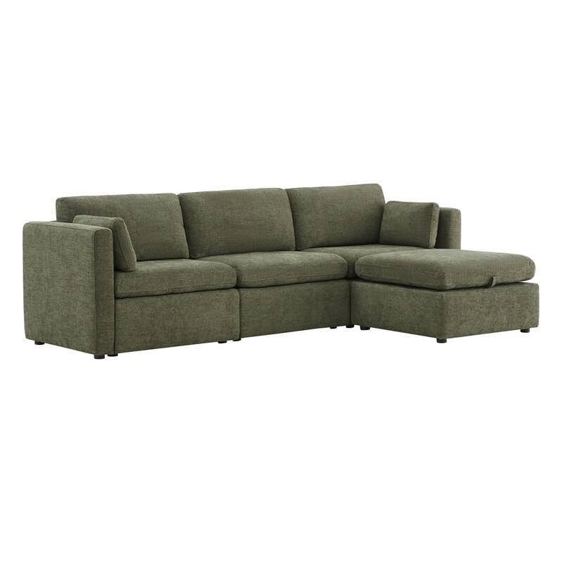 Mia Oversized Modular Sectional Fabric Sofa
