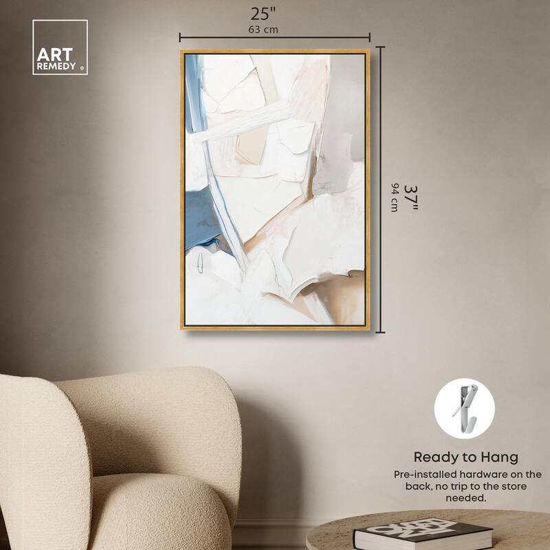 Bone and Beige I Canvas by Art Remedy