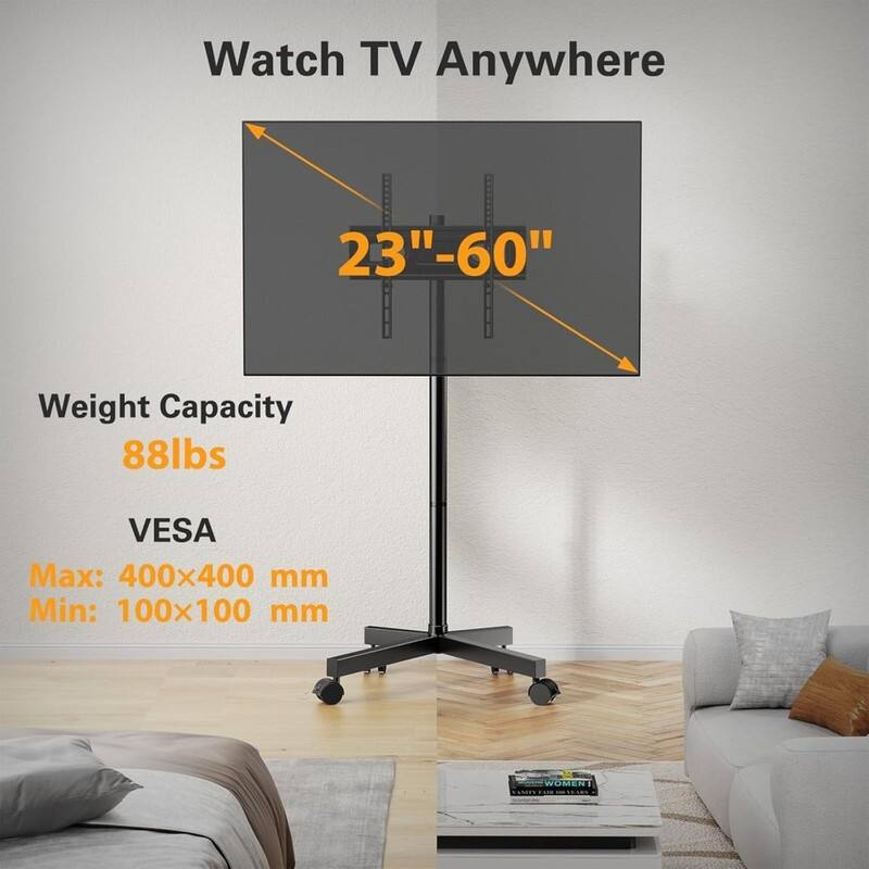 Rolling TV Stand