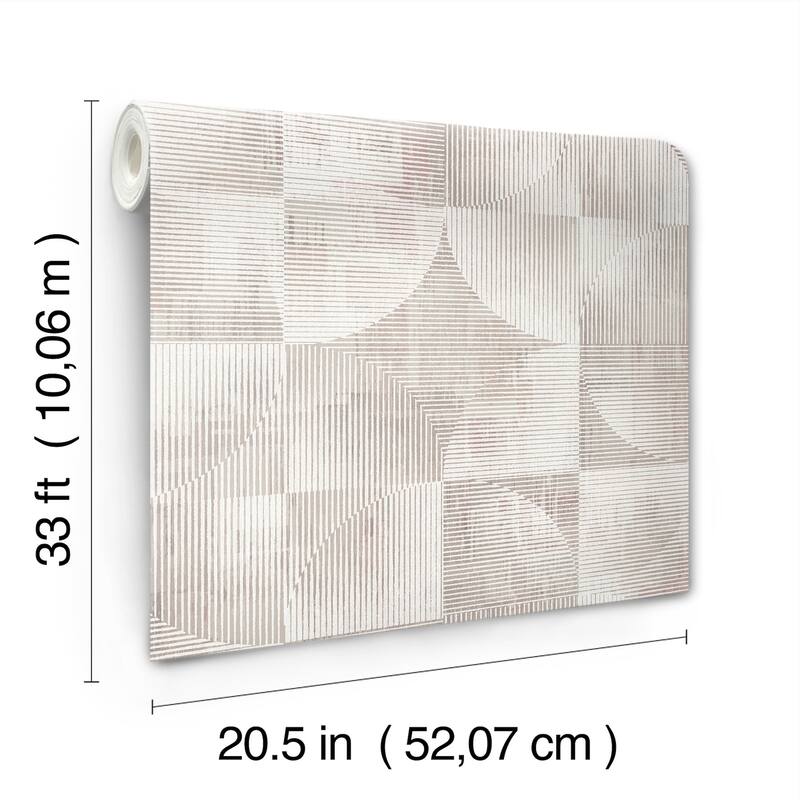 A-Street Prints Woodbine Rose Abstract Geometric Wallpaper