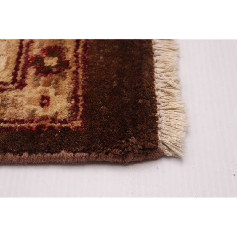 ECARPETGALLERY Hand-knotted Chobi Finest Brown Wool Rug - 9'8 x 14'2