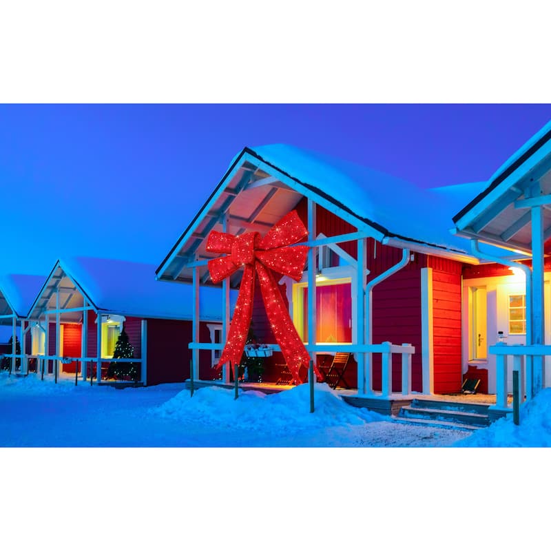 Lighted Red Bow In/Outdoor Christmas Decor - X-Large