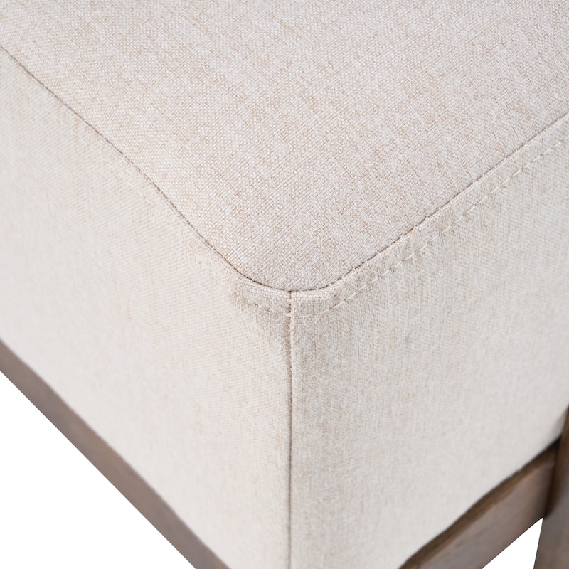 Christopher Knight Home - Kirov 54.75" Modern Upholstered Entryway Bench with 9" Thick Cushioned Seat & Solid Wood Legs