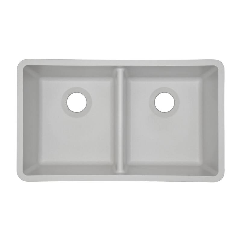 32 Inch Lexicon Platinum Quartz Composite Drop-in Undermount Galaxy White - 19" W x 32" L x 9.75" H
