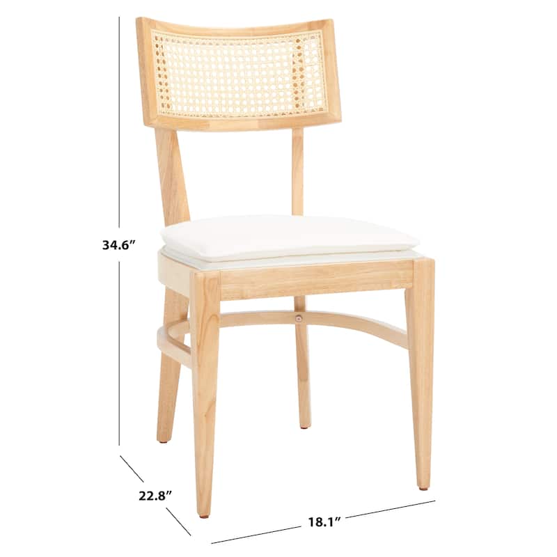 SAFAVIEH Opha Cane Dining Chair - 18" W x 23" D x 35" H - 18Wx23Dx35H