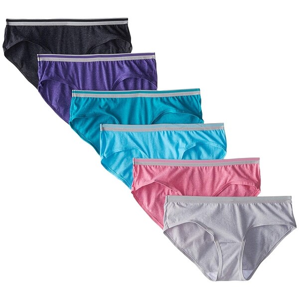 Fruit of the Loom Women�s 6 Pack Heather LowRise Hipster