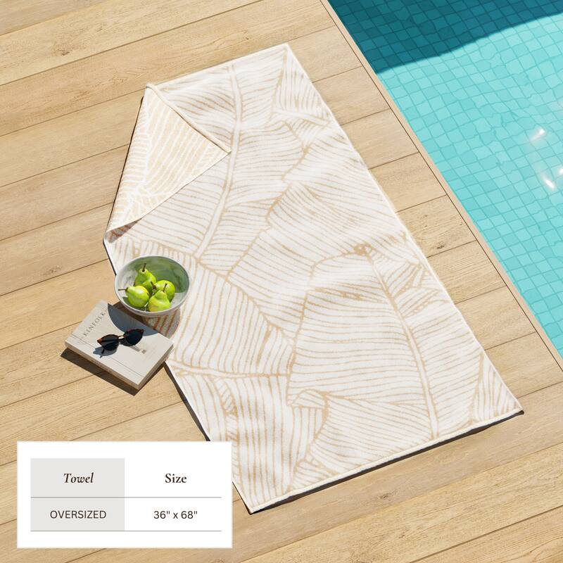 Linery & Co. 100% Cotton Oversized Summer Beach Towels