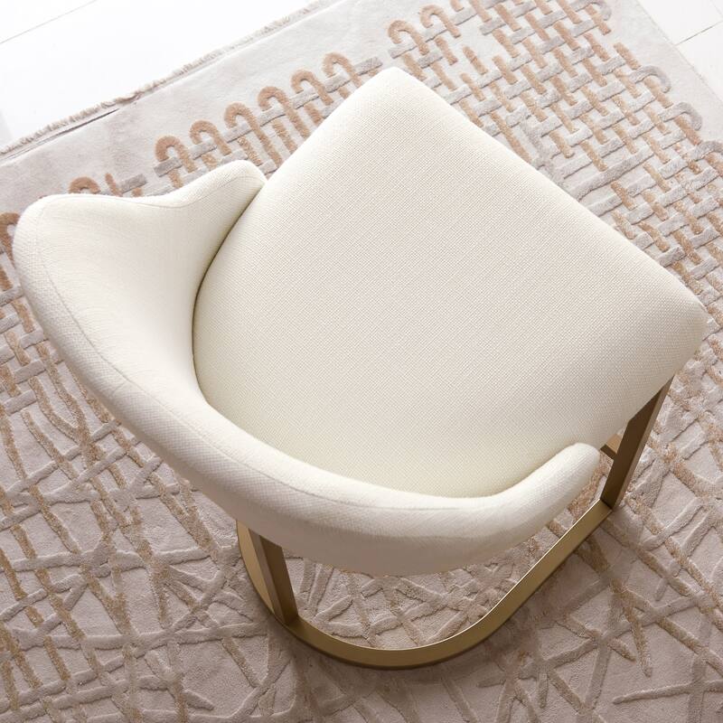 Leick Home Upholstered Barrelback Counter Stool with Metal Base