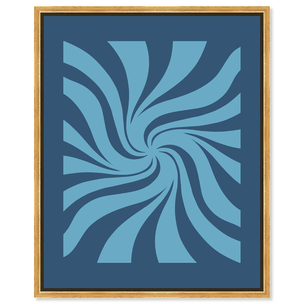 Carnaval Retro Blues Canvas by Art Remedy