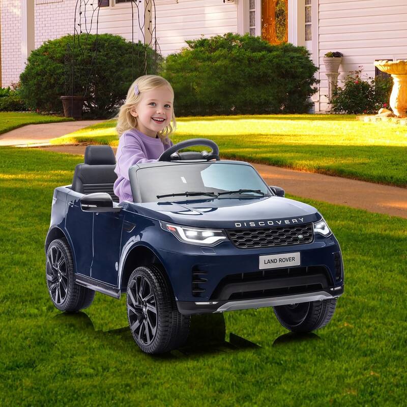 12V Kids Ride On Car,Licensed Land Rover Style, 4.5Ah Battery, 2 Motors, 3 Speed Modes, Safety Features
