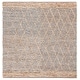 preview thumbnail 112 of 125, SAFAVIEH Handmade Natural Fiber Bethia Casual Jute Trellis Rug 6' Square - Silver - Square