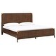 preview thumbnail 14 of 15, Khourush Low Profile Campaign Platform Bed by iNSPIRE Q Modern King