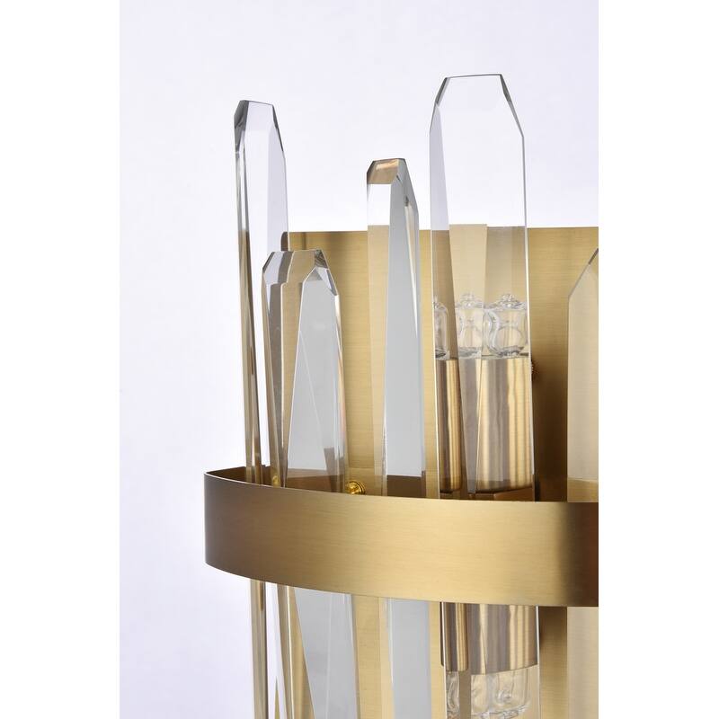 Indigo Home 8 inch crystal bath sconce