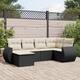 Option Black and cream 6 Piece Set Without table