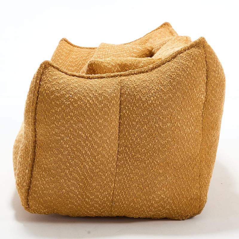 Giant Bean Bag Loveseat Sofa with Armrest for Living Room