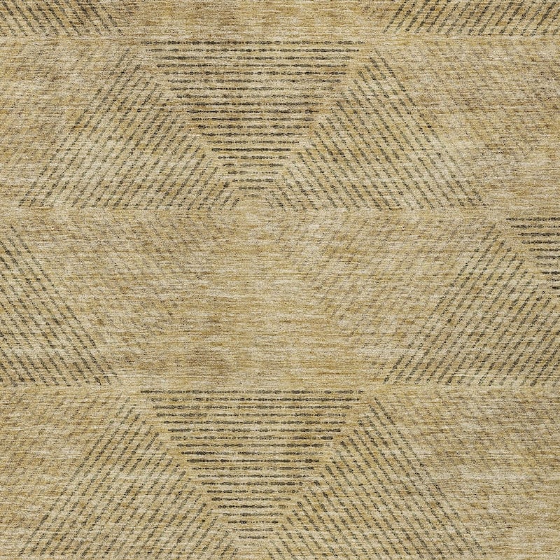 HomeRoots Geometric Transitional Rectangle Outdoor Rug