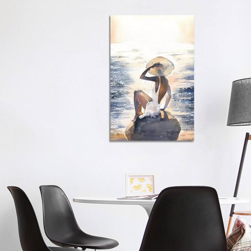 iCanvas "Woman On A Rock" by Marina Ignatova Canvas Print - 40x26x1.5