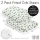 preview thumbnail 6 of 4, Sweet Jojo Designs Cactus Floral Pink Green Girl 2 Pack Fitted Crib Sheets Boho Bohemian Watercolor Shabby Chic Desert