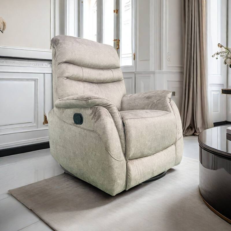Rocking Swivel Recliner Chair for Living Room, 360 Degree Swivel, Adjustable Modern Reclining Chair