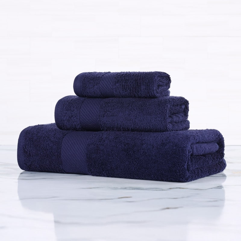 Luxury Egyptian Cotton Solid 3 Piece Bath Towel Set by Superior