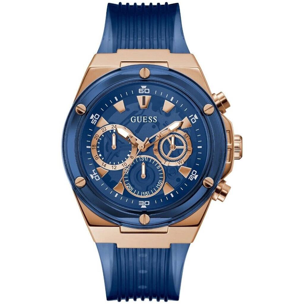 Guess Men's Poseidon Navy blue Dial Watch - GW0425G3 - Navy blue - 6 (36)