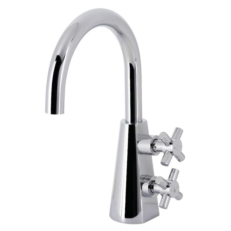 Kingston Brass Constantine Two-Handle 1-Hole Deck Mount Bathroom Faucet with Push Pop-Up - Polished Chrome