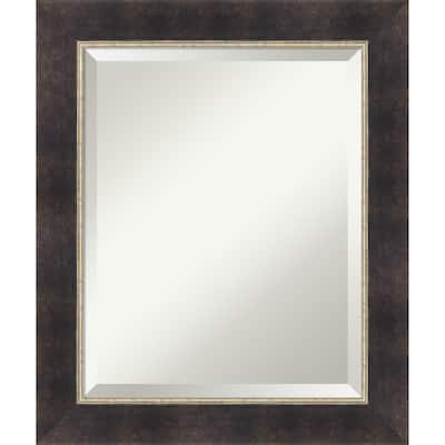 Odin Antique Bronze Beveled Wood Framed Wall Mirror - Odin Antique Bronze