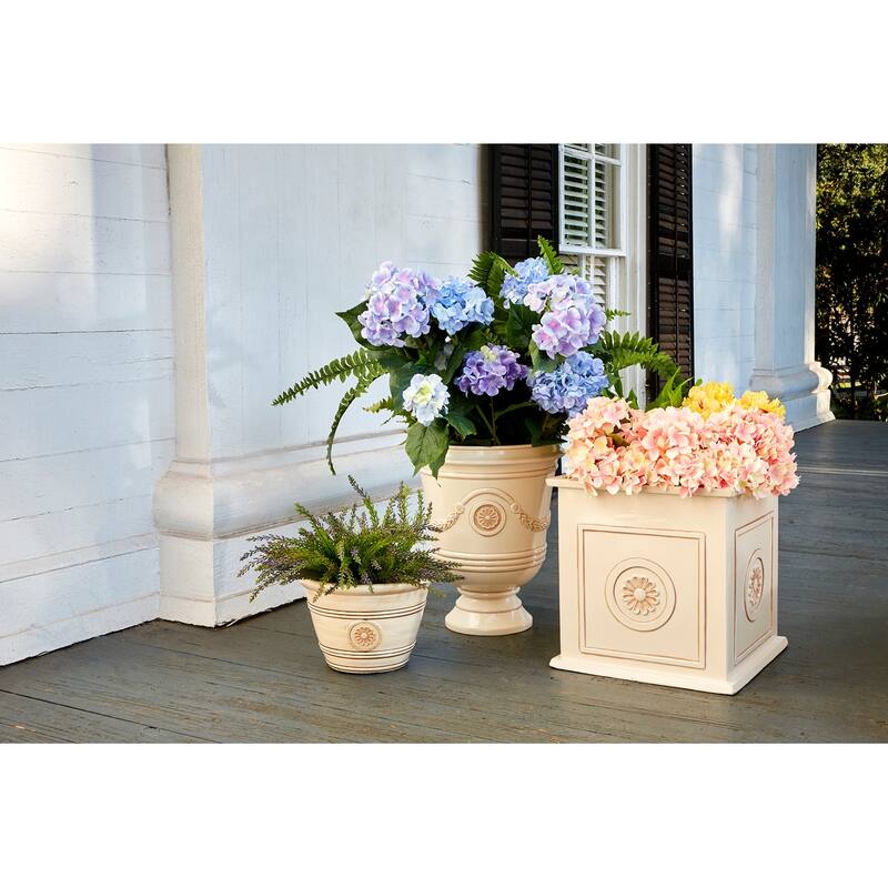 Southern Patio Colony 16-inch Square Country Planter