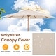 preview thumbnail 9 of 28, Costway 9 FT Patio Umbrella with Adjustable Height Rope Pulley Lift
