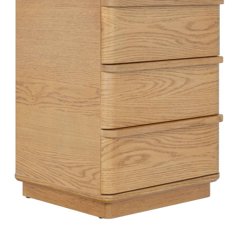 SAFAVIEH Couture Guillermo 3-Drawer Wood Nightstand