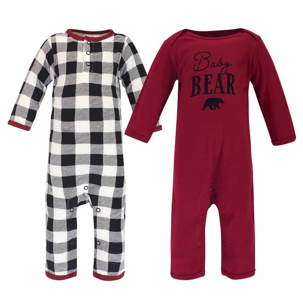 slide 1 of 1, Touched by Nature Baby Unisex Holiday Pajamas, Baby Bear 0-3 Months - Bear