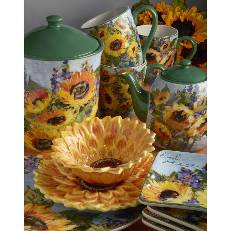 Certified International Sunflower Bouquet Deep Serving Bowl, 82 oz. - 82 Oz.