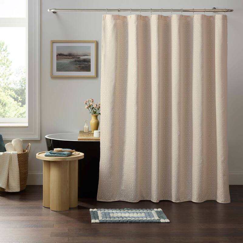 Martex Arcadia Pebble Shower Curtain Microfiber Water Resistant