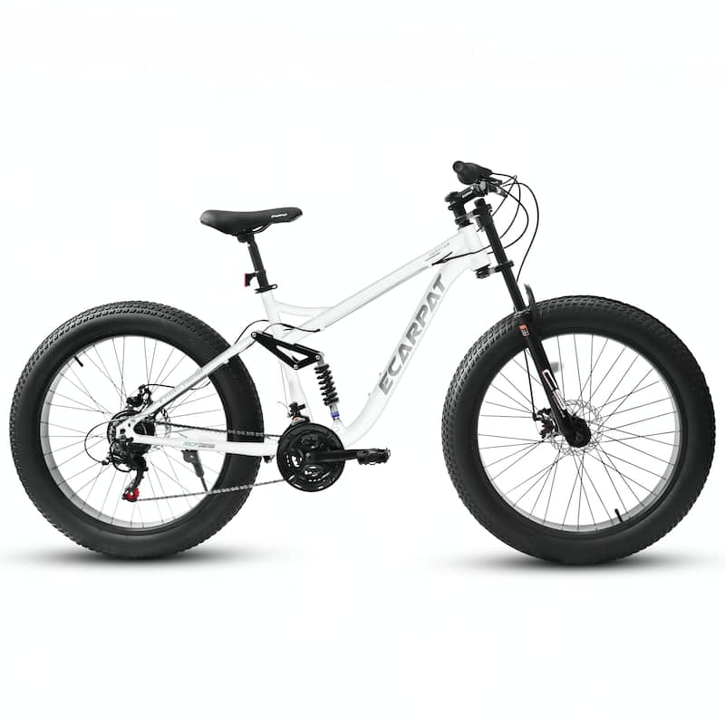 26 inch Mountain Bike,Full-Suspension 21 Speeds Drivetrain